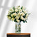 Emerald Bloom Flower Vase