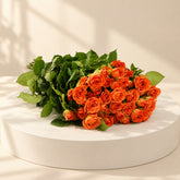 10 stems of baby roses bunch in DIY package