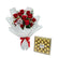 Red roses and Ferrero Rocher combo – a classic gift of love and sweetness.