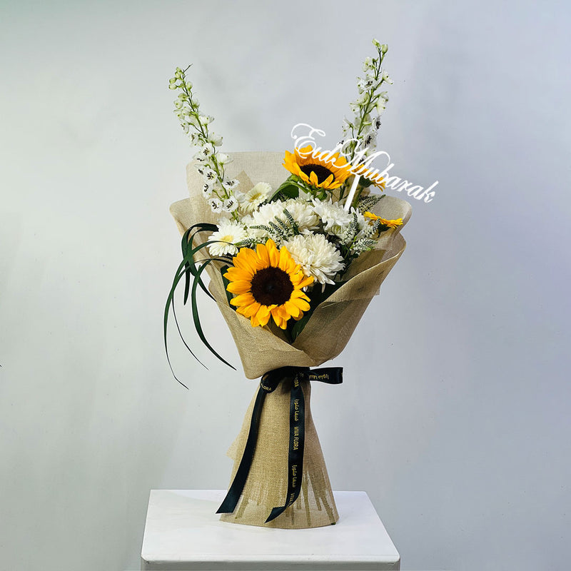 Sunflower Eid bouquet Qatar – باقة عباد الشمس لعيد في قطر توصيل سريع الدوحة
