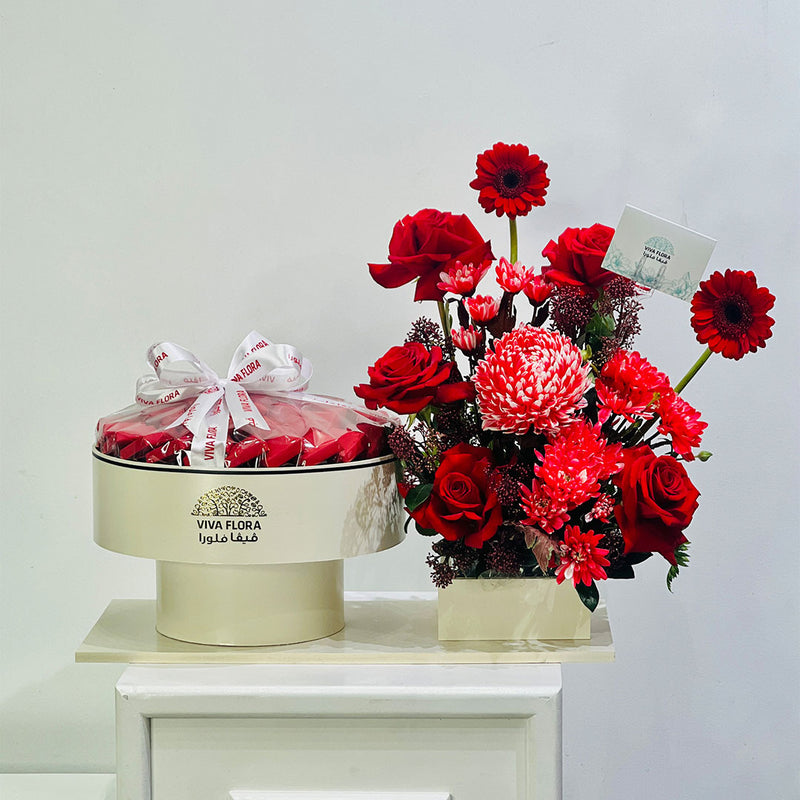 Viva Flora flower and chocolate arrangement new collections for valentines birthday anniversary 
