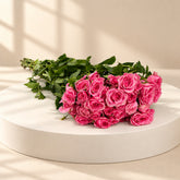 DIY Flower bunch with pink rosee