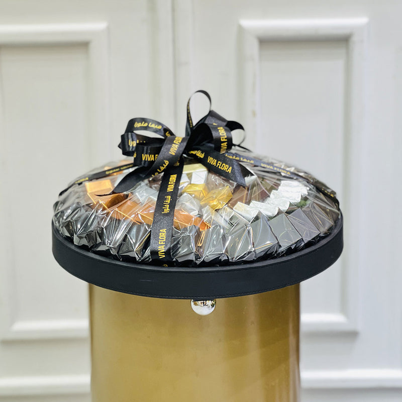 Send premium chocolate tray with viva flora , same day delivery 