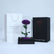 Elegant long lasting purple single rose arrangement in luxury wrapping
