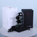 Luxury arrangement of three black preserved roses with elegant wrapping in Qatar