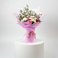 Purple Gresh Flower Bouquet